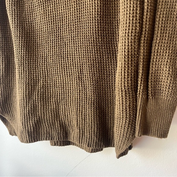 Michael Kors chunky knit oversized cowl neck sweater winter cozy neutral - Picture 3 of 13